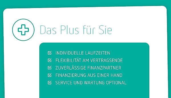 Grafische Auflistung der Vorteile einer Finanzpartnerschaft.